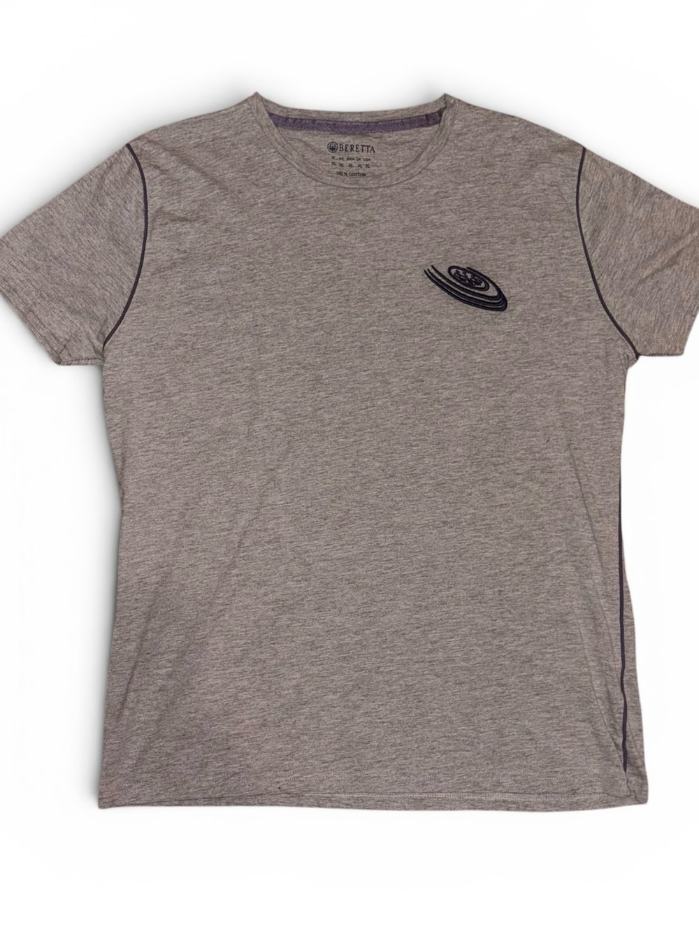 Beretta Men's Heather Grey Short-Sleeve Crew Tee
